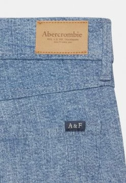 Abercrombie & Fitch INDIGO SPLICE - Straight Leg Jeans - Blue Denim -Abercrombie & Fitch Shop a922ecf460b34ec4a3acc87faecc4186