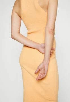Abercrombie & Fitch SIDE CUTOUT MIDI - Jumper Dress - Orange Solid -Abercrombie & Fitch Shop ab8ad6733fbf44a490a21ef5dc713f1b