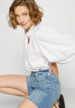 Abercrombie & Fitch MED SPLICE IN DAD - Denim Shorts - Blue Denim -Abercrombie & Fitch Shop abb5c715ec82437d90f355b5137e0d28