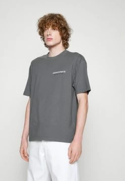 Abercrombie & Fitch TREND LOGO - Print T-shirt - Grey