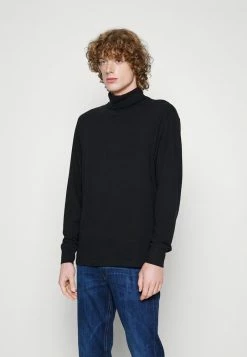 Abercrombie & Fitch TURTLENECK - Long Sleeved Top - Black