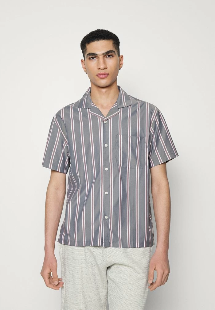 Abercrombie & Fitch Shirt - Navy Stripe 1 Abercrombie & Fitch Shirt - Navy Stripe
