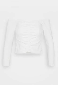 Abercrombie & Fitch CHASE SLIM PARTY - Blouse - White -Abercrombie & Fitch Shop adfef001733b409f818d0ef6814f193c