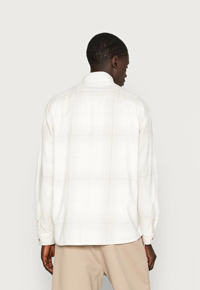 Abercrombie & Fitch RELAXED CORE - Shirt - Cream Plaid 3 Abercrombie & Fitch RELAXED CORE - Shirt - Cream Plaid - Image 3
