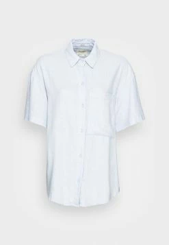 Abercrombie & Fitch OVERSIZED RESORT - Blouse - Blue Heather -Abercrombie & Fitch Shop aeae621e0ef8422ab2a71c4efe025064