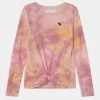 Abercrombie & Fitch BEST BACK WAFFLE MOOST HAVE - Long Sleeved Top - Pink