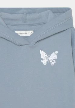 Abercrombie & Fitch CHAIN OVERSIZED GRAPHIC SOLID - Sweatshirt - Blue -Abercrombie & Fitch Shop af2bcb1ea1b14d9a817f684e4d74b78c