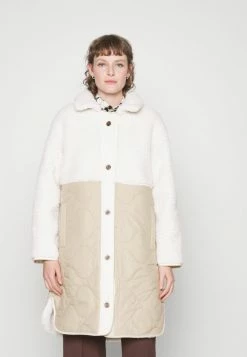 Abercrombie & Fitch LONGLINE LINER - Winter Coat - Tan