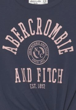 Abercrombie & Fitch FRONT LOGO TEE SOLID - Print T-shirt - Mood Indigo -Abercrombie & Fitch Shop afd52204a67b4e168a2c0e37242da680