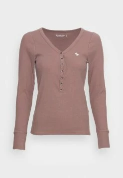 Abercrombie & Fitch Long Sleeved Top - Brown -Abercrombie & Fitch Shop b034f12899ad40d095faa14f3610ce6f