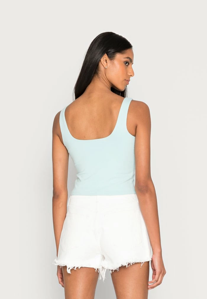 Abercrombie & Fitch SEAMLESS TANK - Top - Blue 3 Abercrombie & Fitch SEAMLESS TANK - Top - Blue - Image 3