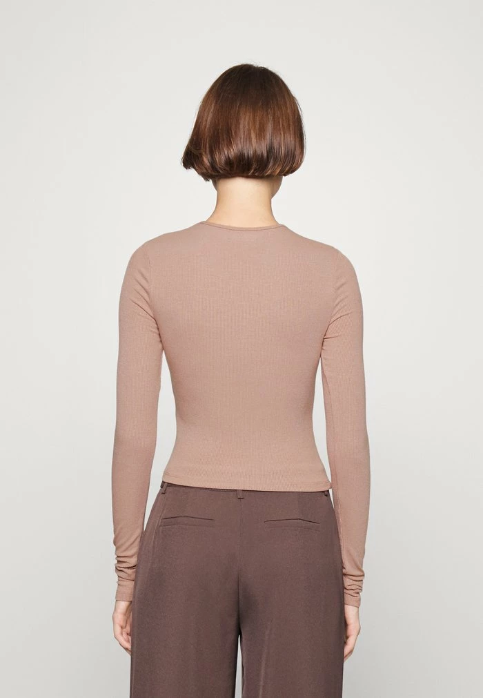 Abercrombie & Fitch 3 PACK - Long Sleeved Top - White/ginger/black 3 Abercrombie & Fitch 3 PACK - Long Sleeved Top - White/ginger/black - Image 3