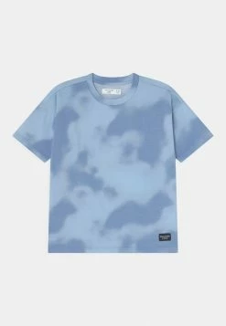Abercrombie & Fitch OVERSIZED PATTERN TEE - Print T-shirt - Blue