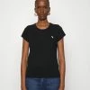 Abercrombie & Fitch ICON CREW NECK TEE - Basic T-shirt - Black