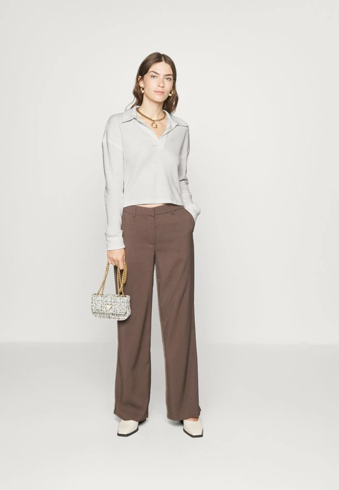 Abercrombie & Fitch EASY WAFFLE - Jumper - Jet Stream 2 Abercrombie & Fitch EASY WAFFLE - Jumper - Jet Stream - Image 2