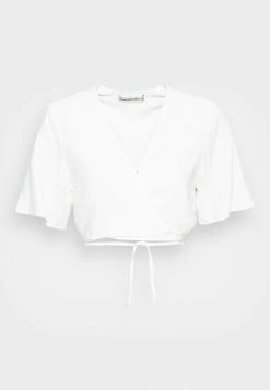 Abercrombie & Fitch WRAP STRAPPY - Blouse - Brilliant White -Abercrombie & Fitch Shop b823ddcc5aac4d3782e103618d7a1b66