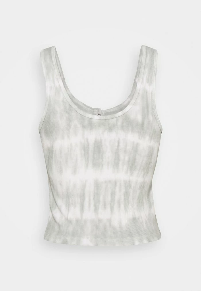 Abercrombie & Fitch BARE HENLEY TANK WASH - Print T-shirt - White 6 Abercrombie & Fitch BARE HENLEY TANK WASH - Print T-shirt - White - Image 6