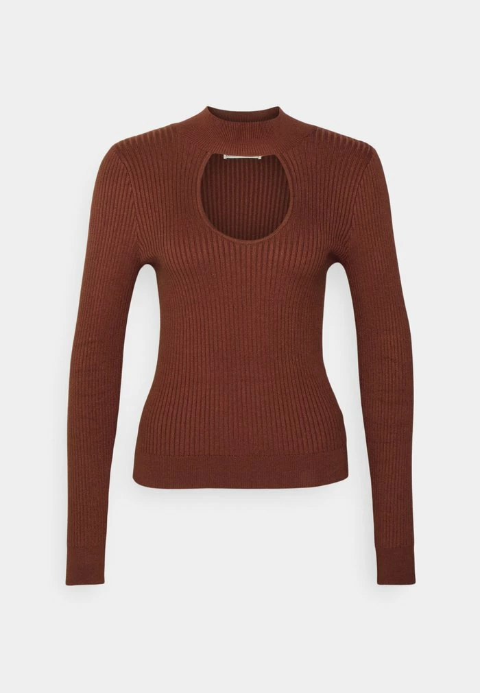 Abercrombie & Fitch CHASE CUTOUT - Jumper - Brown 5 Abercrombie & Fitch CHASE CUTOUT - Jumper - Brown - Image 5