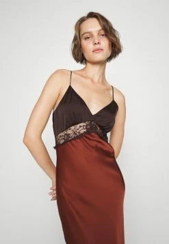 Abercrombie & Fitch DRAPY COWL NECK DRESS - Cocktail Dress / Party Dress - Brown Floral -Abercrombie & Fitch Shop b8bb4d6cb990421a95e354ff72dd1660