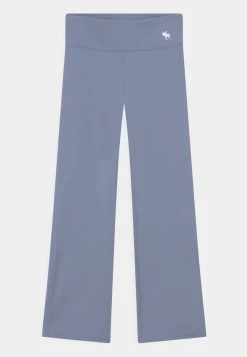 Abercrombie & Fitch SPLIT FLARE - Trousers - Blue