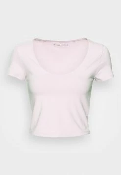 Abercrombie & Fitch Basic T-shirt - Lilac -Abercrombie & Fitch Shop b9e1d4208c9940079566a0e3b9399cec
