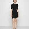 Abercrombie & Fitch MOCKNECK SWEATERDRESS - Jumper Dress - Black