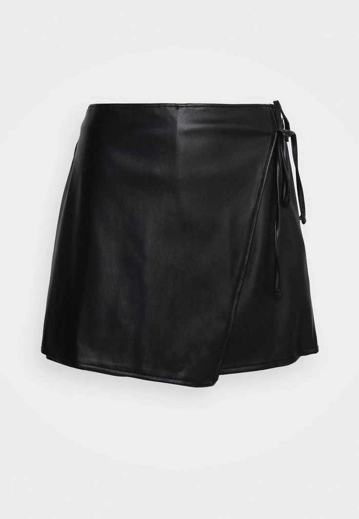 Abercrombie & Fitch TIE SKORT - Wrap Skirt - Black 1 Abercrombie & Fitch TIE SKORT - Wrap Skirt - Black