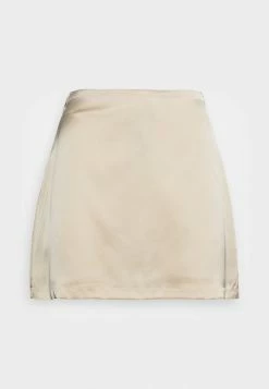 Abercrombie & Fitch SLINKY SKORT - Mini Skirt - Jet Stream