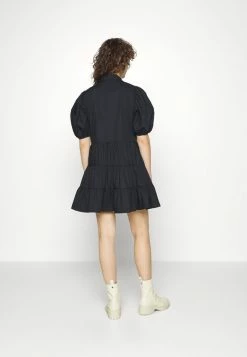 Abercrombie & Fitch PUFF SLEEVE SHIRTDRESS UPDATE - Shirt Dress - Black -Abercrombie & Fitch Shop bdc4b1ed508e427d9203cfb3591bcc71