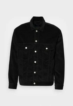 Abercrombie & Fitch TRUCKER COLLAR - Summer Jacket - Black -Abercrombie & Fitch Shop c124d82edb2544138f78132e0d7d9981