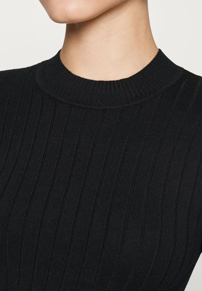 Abercrombie & Fitch MOCKNECK SWEATERDRESS - Jumper Dress - Black 6 Abercrombie & Fitch MOCKNECK SWEATERDRESS - Jumper Dress - Black - Image 6