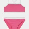Abercrombie & Fitch COLORBLOCK BANDEAU SET - Bikini - Pink