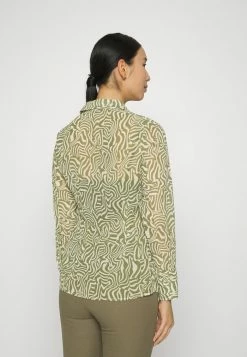 Abercrombie & Fitch ONE CLOSURE SHEER - Button-down Blouse - Green -Abercrombie & Fitch Shop c2ba31ade47640219cfcacc75372ff2a