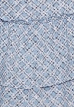 Abercrombie & Fitch WRAP SKORT - Mini Skirt - Blue Floral -Abercrombie & Fitch Shop c38cdff966df48c287d9a38a7810ed42