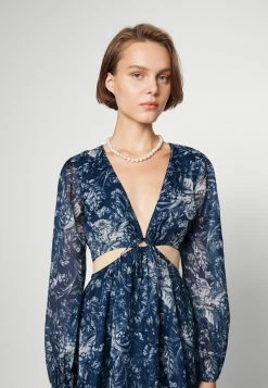 Abercrombie & Fitch CUTOUT DRAMA DRESS - Cocktail Dress / Party Dress - Blue -Abercrombie & Fitch Shop c3c99bb825a04cbdb2514f0fd587c876