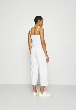 Abercrombie & Fitch EVERYDAY PULL ON - Trousers - White -Abercrombie & Fitch Shop c3ce74e170e04a6a8634ae7004f370c2