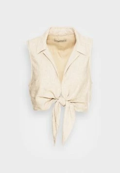 Abercrombie & Fitch BARE TIE FRONT - Top - Flax 8 Abercrombie & Fitch BARE TIE FRONT - Top - Flax -Abercrombie & Fitch Shop c485026094af4053aa87a6ac973b29f0