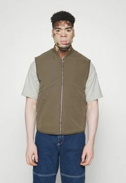 Abercrombie & Fitch LINER VEST - Waistcoat - Olive