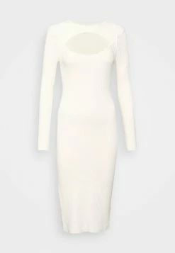 Abercrombie & Fitch CUTOUT MIDI DRESS - Jumper Dress - White