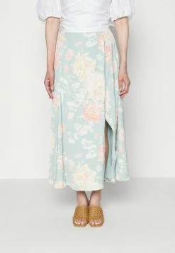 Abercrombie & Fitch VOLUME - Maxi Skirt - Green