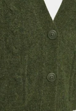 Abercrombie & Fitch FLUFFY TIPPED CARDI - Cardigan - Thyme -Abercrombie & Fitch Shop c71b2906a53c484eb95f8771d904512c