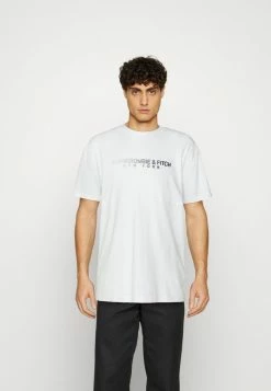 Abercrombie & Fitch TREND CROSSCHEST LOGO - Print T-shirt - White