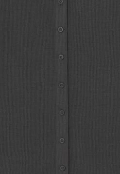 Abercrombie & Fitch BUTTON THROUGH - Long Sleeved Top - Phantom -Abercrombie & Fitch Shop c7a8683ce158450db34a08b0e0a7ccca