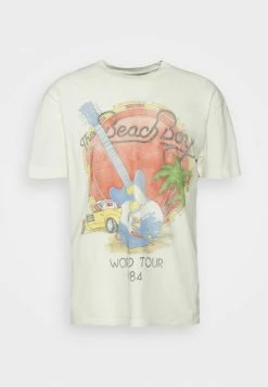 Abercrombie & Fitch RELAXED SUMMER MUSIC LICENSING UNISEX - Print T-shirt - White