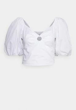 Abercrombie & Fitch BARE ASYM FASHION - Blouse - White -Abercrombie & Fitch Shop cb24eacec20145be8d1dec569b62b988