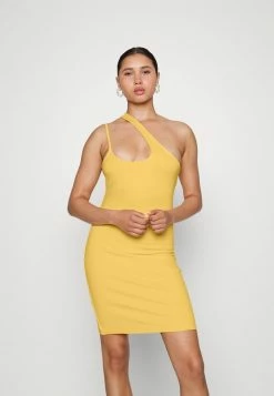 Abercrombie & Fitch ONE SHOULDER - Day Dress - Yellow Solid