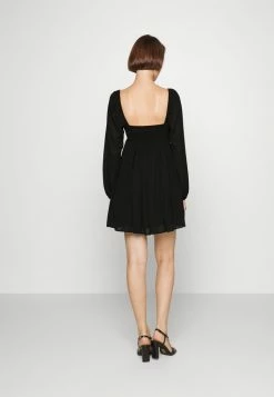 Abercrombie & Fitch LONG SLEEVE BABYDOLL SHORT DRESS - Cocktail Dress / Party Dress - Black -Abercrombie & Fitch Shop cdde8391dd454a428d65d5fc799857fb