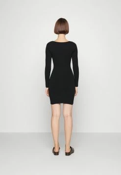 Abercrombie & Fitch NOTCH NECK - Jumper Dress - Black Beauty -Abercrombie & Fitch Shop ce1ef33a454444ff8989fc898dd20036