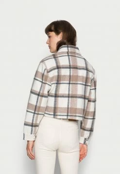 Abercrombie & Fitch SHACKET SHORT - Light Jacket - Cream/grey 7 Abercrombie & Fitch SHACKET SHORT - Light Jacket - Cream/grey -Abercrombie & Fitch Shop cfaac94f3b5f496d820917ff49e12137