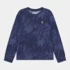 Abercrombie & Fitch PATTERN - Long Sleeved Top - Blue